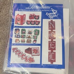 Herrschners coasters with holder Plastic Canvas Craft Kit